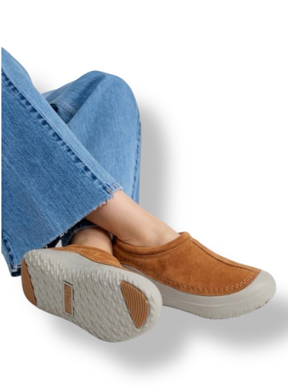 L.L.Been New Wicked Good Max Slippers  Genuine Shearling Saddle/Silver Birch  7